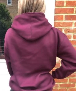 AX Paris Wine Skull Printed Hoodie Tops