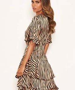 AX Paris Zebra Print Frill Dress